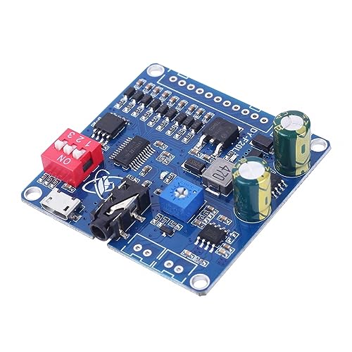 Voice MP3 Player Modules, DY-F20L DC 12V/24V 20W Mono Voice Playback Module 9CH Music Power Digital Amplifier 32Mbit Flash MP3 WAV UART Controller for