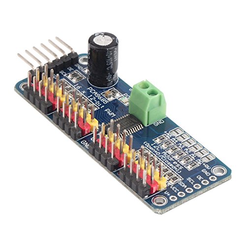 Hailege Robort PCA9685 16 Channel IIC I2C 12-Bit PWM Servo Motor Drive Module Set of 2