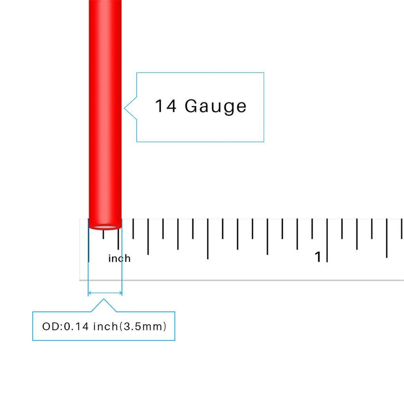 BNTECHGO 14 Gauge Silicone Wire Spool red and Black Each 40ft Flexible 14 AWG Stranded Tinned Copper Wire silicone wire red 40ft and black 40ft