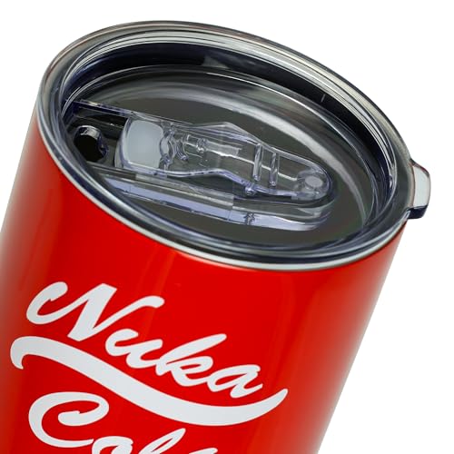 JUST FUNKY Fallout Tumbler Nuka-Cola 30-oz Insulated Stainless Steel Mug Travel with Sliding Lid