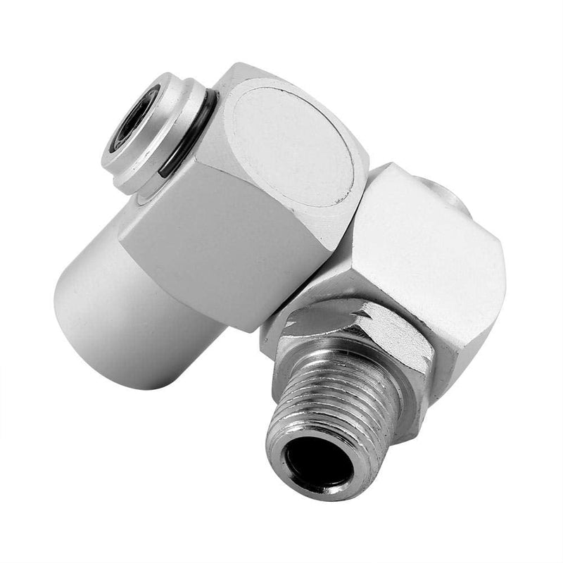 [Australia - AusPower] - Qiterr Pneumatic Swivel Joint 360 Universal Joint, 4 Pieces/Set Aluminium 1/4 Inch Universal Tool for Swivel Hose Adapter 360 Inch 