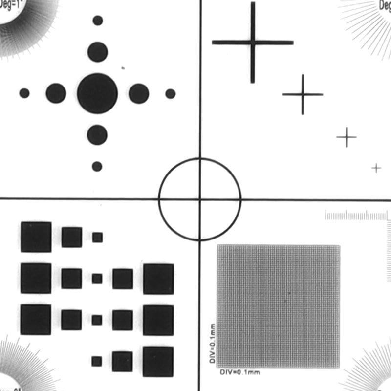 Ubric Microscope Micrometer Calibration Part, Microscope Measurement Calibration Film with Flexible PET for Accurate Measurements