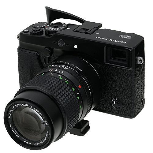 Fotodiox Pro Lens Mount Adapter Compatible with Minolta MD Lenses on Fujifilm X-Mount Cameras, Black, (MD-FXRF-Pro)