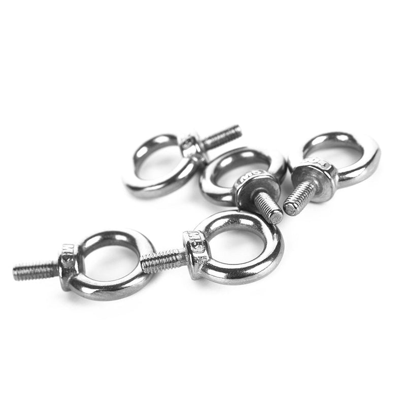 [Australia - AusPower] - Eowpower 5Pcs M5 Male Thread Machinery Shoulder Lifting Ring Eye Bolt 