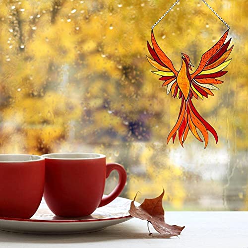 Phoenix Ornament Window Hangings Sun Catcher Phoenixs Hanger Bird Wall Decor Phoenix for Home Decoration
