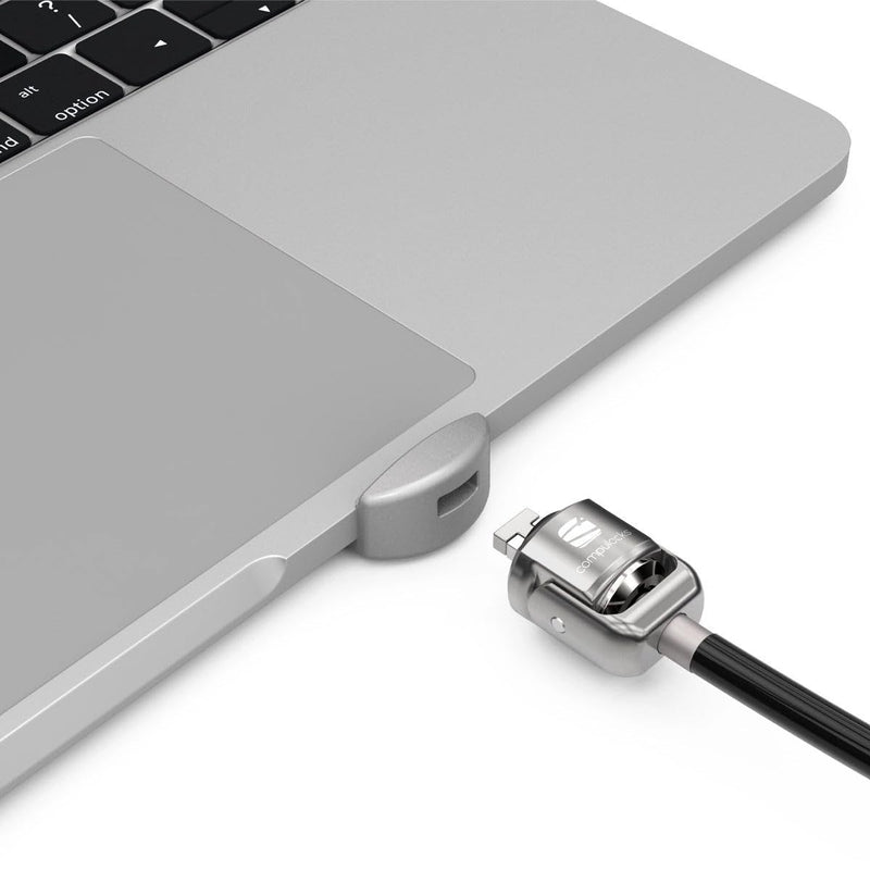 [Australia - AusPower] - Compulocks Ledge Lock Adapter for MacBook Pro 14" M1, M2 & M3 with Keyed Cable Lock Silver 