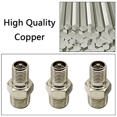 3 Pcs Wheel AIR Compressors Bicycle Car Valve Adapter Kit Sets Bicycle Pump Adapter Accessories for Air Compressor Floor Pump