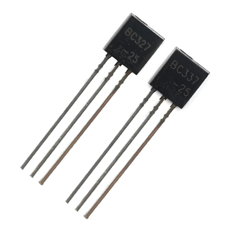 PENGLIN Pack of 100 (Pack of 50 BC327 + 50 BC337) NPN PNP Bipolar Low Power Transistors 45V 500mA 3-Pin
