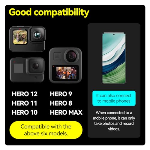 Remote for GoPro | A10 Smart Wireless Bluetooth Control with Hand Strap for Go Pro Hero 13 12 11 10 9 8 Black Max 11 Mini Controller Accessories