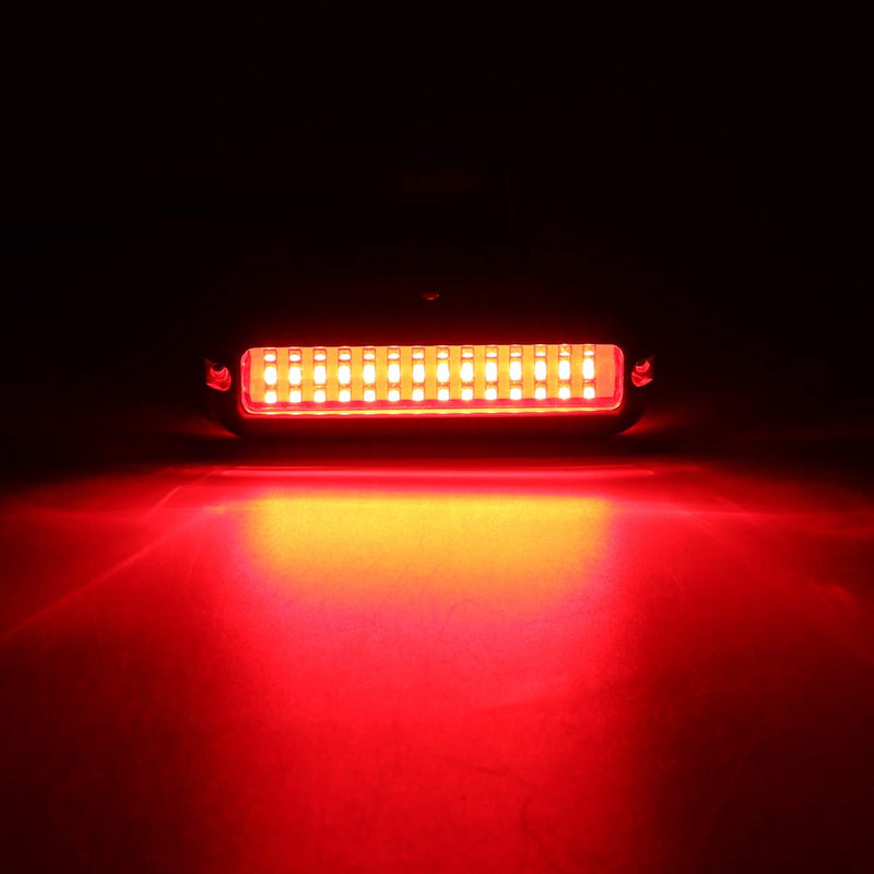 Kawell 42 LED Marine Navigation Light - Waterproof IP68 Stainless Steel Underwater Boat Light for Pontoon, Stern, Transom, Fishing Boats(Red 2pcs) Red 2 pack-42 LED