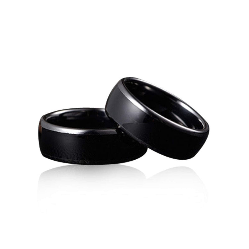 [Australia - AusPower] - T5577 chip RFID Black Ceramics Smart Finger rewrite Ring ID Wear for Men or Women (T5577 125KHZ-10#) T5577 125KHZ-10# 