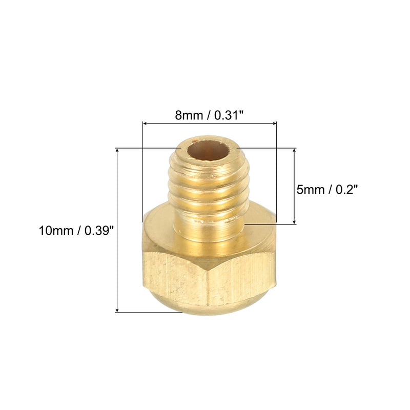 QUARKZMAN Pneumatic Silencer M5 Long Exhaust Silencer Solenoid Valve Brass Silencer Noise Silent Air Cylinder Accessories for Valve 10 Set | Solenoid valve, air cylinder accessories, brass, noise reduction, for valve, silencer