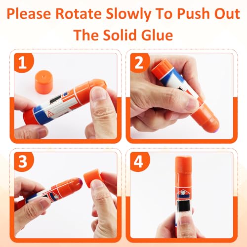 JTJEI 3-piece precision tips for Elmer’s 7g glue sticks, adhesive dispenser accessories