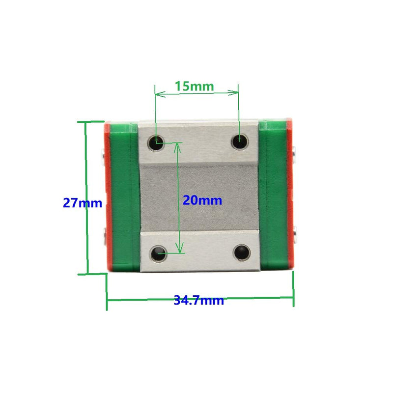 MGN12C Carriage Block for MR12 MGN12 12mm Linear Rail Guide MGN12C Block