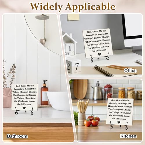 Religious Christian Gifts for Women Men Wood Sign for Home Office Religious Presents for Sister Friend Mum Daughter Inspirational Motivational Decor Sign for Bedroom Living Room Table Bookshelf Shelf