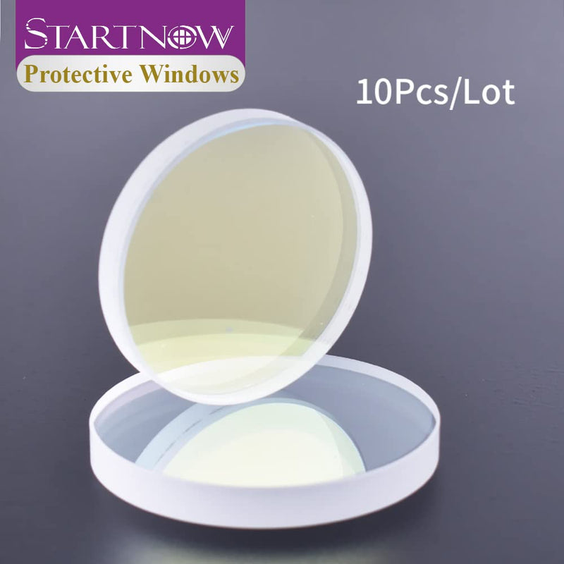 [Australia - AusPower] - Startnow 10Pcs/Lot 18x2mm Fiber Laser Protection Lens 20x2mm 1064nm Laser Welding Lens for WSX CWQY QILIN Cutting Head (18x2(10PCS)) 18x2(10PCS) 