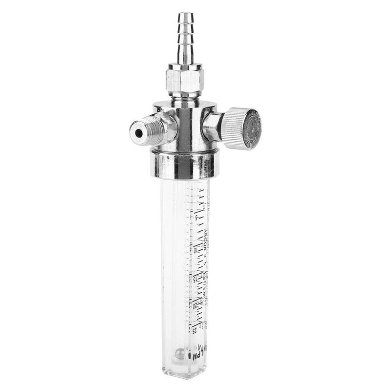 [Australia - AusPower] - Gas Flow Meter, WL-12 Tube Type Copper Chrome Plated Air Gas Flowmeter, NPT 1/4 Inlet Thread, 1-25 m3/h Measuring Range, Oxygen Flow Meter 