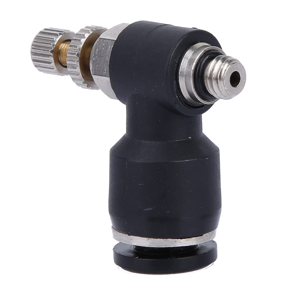 CO2 Laser Air Adjuster, Air Pipe Adjustable Joint C02 Gas Nozzle Valve Engraving Machine Nozzle Air Valve (Trachea 6mm/Thread M5/Adjustable) Trachea 6mm/Thread M5/Adjustable