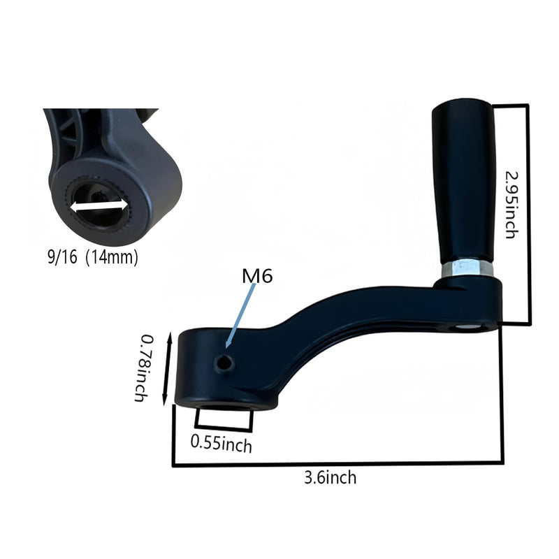 [Australia - AusPower] - BGD 10601009A1 Drill Press Crank Handle 360° Free Rotation Part Fits Sears Craftsman Machines,for Desktop Drilling Raise Lowe Crank Handle 