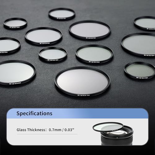 JJC 49mm Low Reflectivity UV Filter for Canon R100 R50 + RF-S 18-45mm Lens
