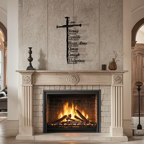 VOTONICS Metal Cross Wall Decor Christian Decor Black