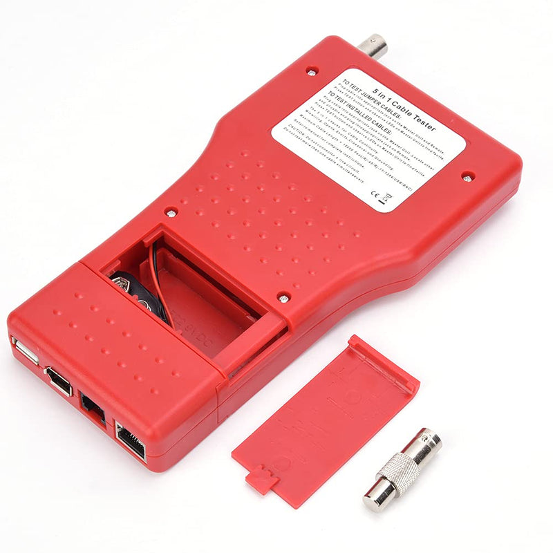 [Australia - AusPower] - 5 in 1 Multifunctional Network Cable Tester 1394 Line Tester BNC Meter with Remote Unit 