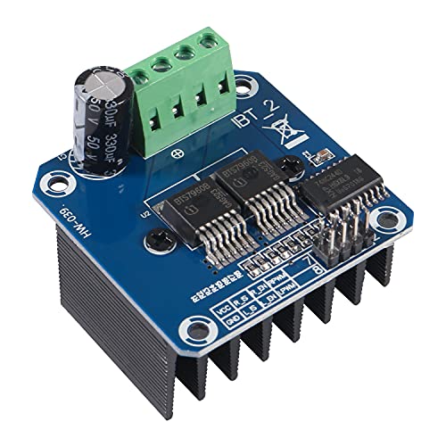 2 Pcs BTS7960 DC Stepper Motor Driver Module 43A Current Limiting Control Module H-Bridge PWM Smart Car Board Compatible with Ar Duino Raspberry Pi Smart Car