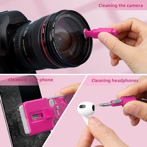 Keyboard Cleaner & Laptop Cleaning Kit, All-in-1 for Computer PC, HotPink