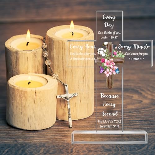 Chunful Christian Religious Gifts Acrylic Cross Decor, Fresh Style