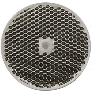 [Australia - AusPower] - 3.4“ Round German Reflector | Silver Mirror | Flat | Plastic | for USE with POLORIZED Super Retro-Reflective |PHOTOELECTRIC SENSORS | Photo Beam Sensor | Very HIGH LUMINANCE Factor 6000 X 