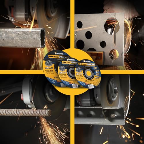 25x Metal Cutting Discs 125 x 1.0 mm Thin Flex Discs for Steel | Metal Racer by AMBOSS WERKZEUGE ist geeignet für Stahl & Edelstahl, Stahl/Inox Trennscheibe 125 passend für Winkelschleifer Diameter 125 mm – cutting disc Pack - 25 pieces