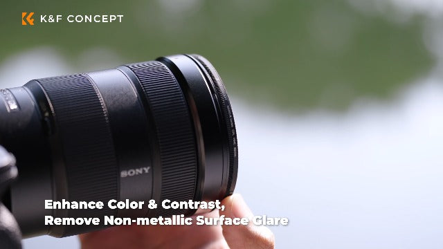 K&F CONCEPT 82mm Black Diffusion 1/4 + Polarizing Filters Set (2PCS)