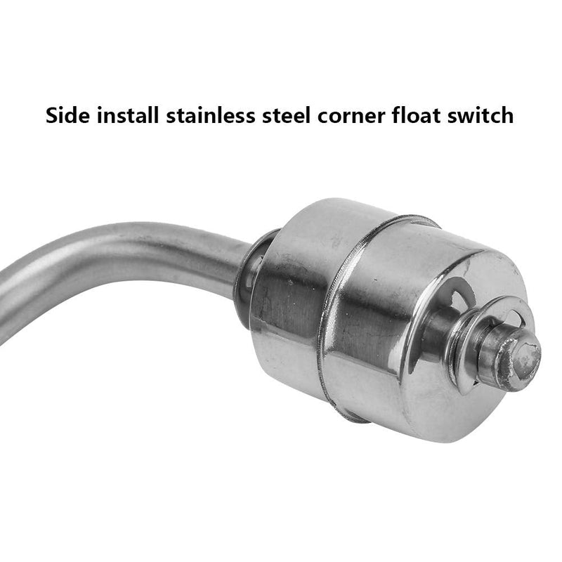 [Australia - AusPower] - Joyzan Stainless Steel Float Switch, Liquid Level Sensor Controller Water Pump Fish Tank Cistern Sump Ball Filter Thread 90 Degree Vertical Mounted Control Aquarium System Swimming Pool Garden Pond 