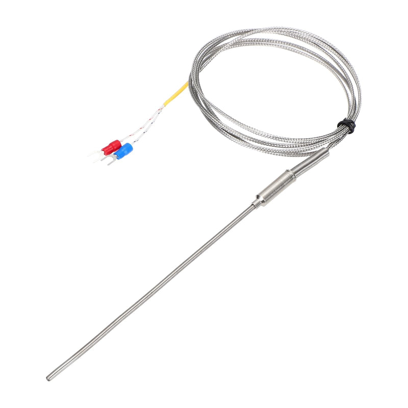 [Australia - AusPower] - MECCANIXITY K Type Thermocouple Temperature Sensor Probe 3x150mm (0 to 800C) 5ft Temperature Controller 