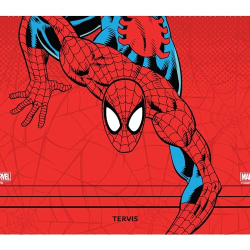 Tervis Venture Water Bottle Marvel - Spider Man Spidey Web Crawler Triple Insulated Tumbler Travel Cup Keeps Drinks Cold & Hot, 36oz, Stainless Steel Multicolor