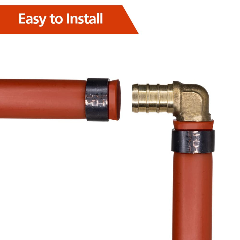 [Australia - AusPower] - 10 Pack 1/2" PEX Elbow Fittings, Brass Fittings for PEX Tubing Pipe (1/2" Elbow, 10) 10 × 1/2" Elbow 