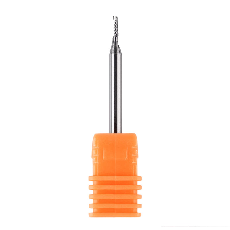 SpeTool 5PCS Carbide Spiral O Flute End Mill with 1/16 Inch Cutting Diameter 1/8 Inch Shank 3/16" Cutting Length,Single Flute CNC Router Bit for Acrylic PVC Wood Cutter 1/16"Dia-3/16" CL-1/8" Shank 5