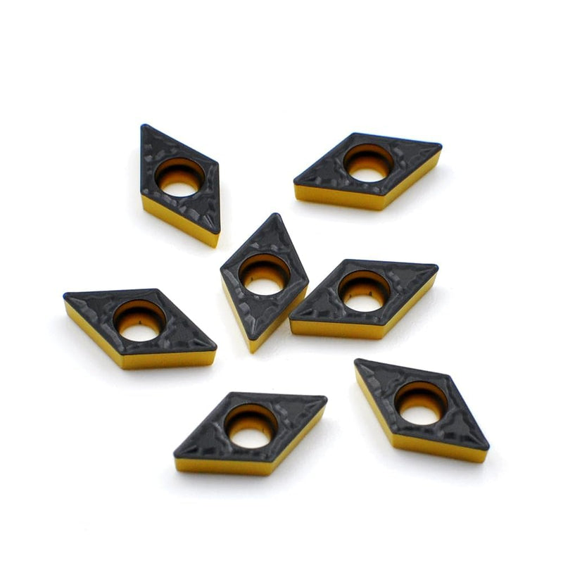 [Australia - AusPower] - CDBP DCMT 070204 DCMT21.51 Steel Turning Inserts CVD Coated (Pack of 10) DCMT070204-MD 