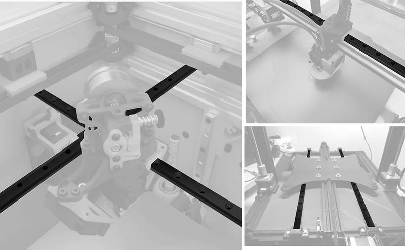 Schwarze Beschichtung MGR Schiene MGN7 MGN9 MGN12 MGN15 Miniatur-Linearführung Schlitten, geeignet für 3D-Drucker CNC (2, MGN9H, 250mm) 2