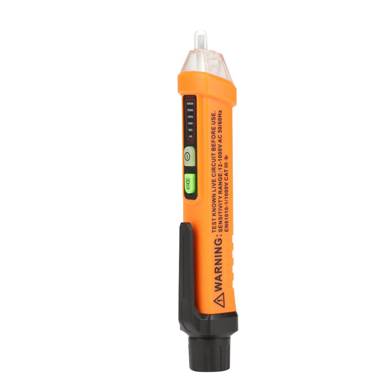 [Australia - AusPower] - Non Voltage Tester,Electrical Tester Pen AC 12-1000V Voltage Detector Pen with LED Indicator and Flashlight 