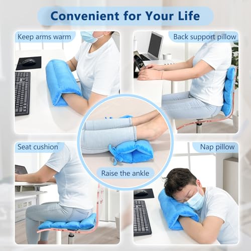 Arm Elevation Pillow Post Surgery Shoulder Arm Rest for Bed Armrest Pads Leg Support Pillows Hand Ankle Elevation Broken Wrist Leg Prop Knee Elevating Surgery Recovery (Multi-Purpose) Blue