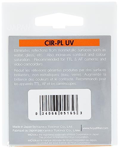 Hoya 58mm Circular Polarizing and UV HRT Screw-in Filter