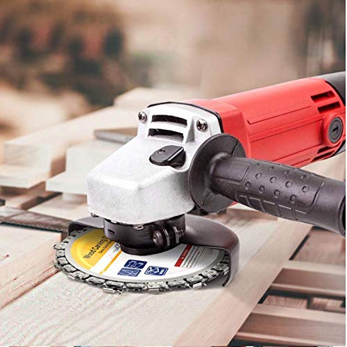 [Australia - AusPower] - 4.5"/115mm Chainsaw Grinder Wheel Grinder Wood Carving Disc Wood Carving Disc 7/8" Arbor 13 Teeth 2 Pack 