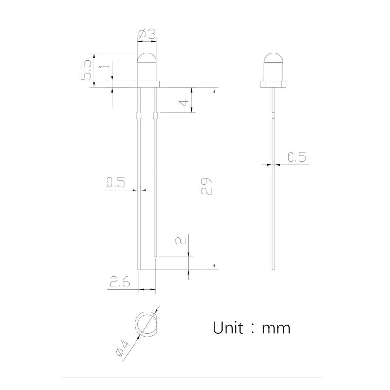 100pcs 3mm Yellow Flicker Flickering LED Diodes Candle Flicking Lights Clear Round Lens 29mm Long Lead DC 2V Light Emitting Diode Lamp Bulb +100pcs Resistors (470ohm for DC 6-12V) Included [E] 3mm Flickering Light [06] Yellow / 100pcs