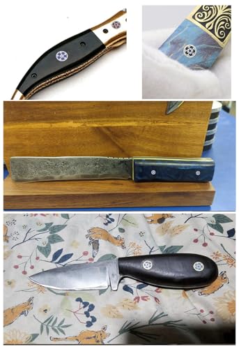 SICOCE purple 60mm mosaic pivot pin for knife scales, grips, hilt, and handle