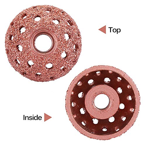 Low Speed Tire Buffer, 1.5" Tire Grinder Tire Buffing Wheel Tire Patch Roller 3/8"-24 Thread with Linking Rod Tire Patch Kit (2Pcs)