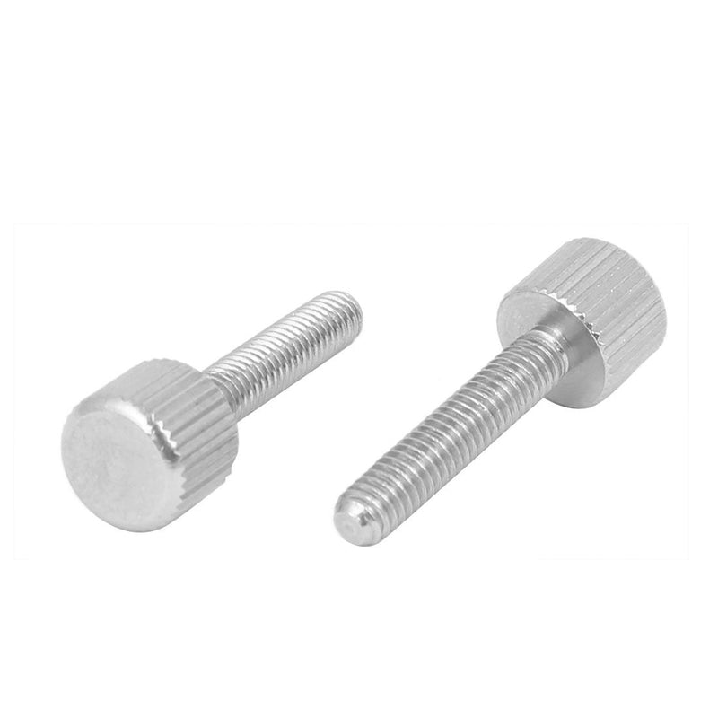 [Australia - AusPower] - uxcell Computer PC Case M4 x 20mm Stainless Steel Flat Head Knurled Thumb Screw 15pcs 