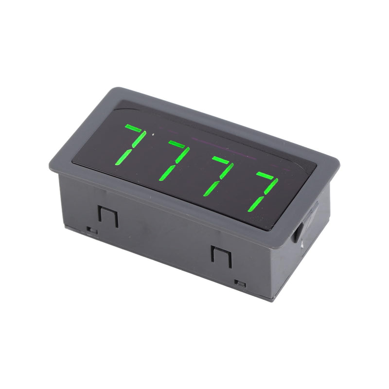 Motor LED Speedometer, DC 8-24V 40mA 10-9999RPM 4 Digital LED Tachometer with Hall Proximity Switch Sensor NPN Green for Industry
