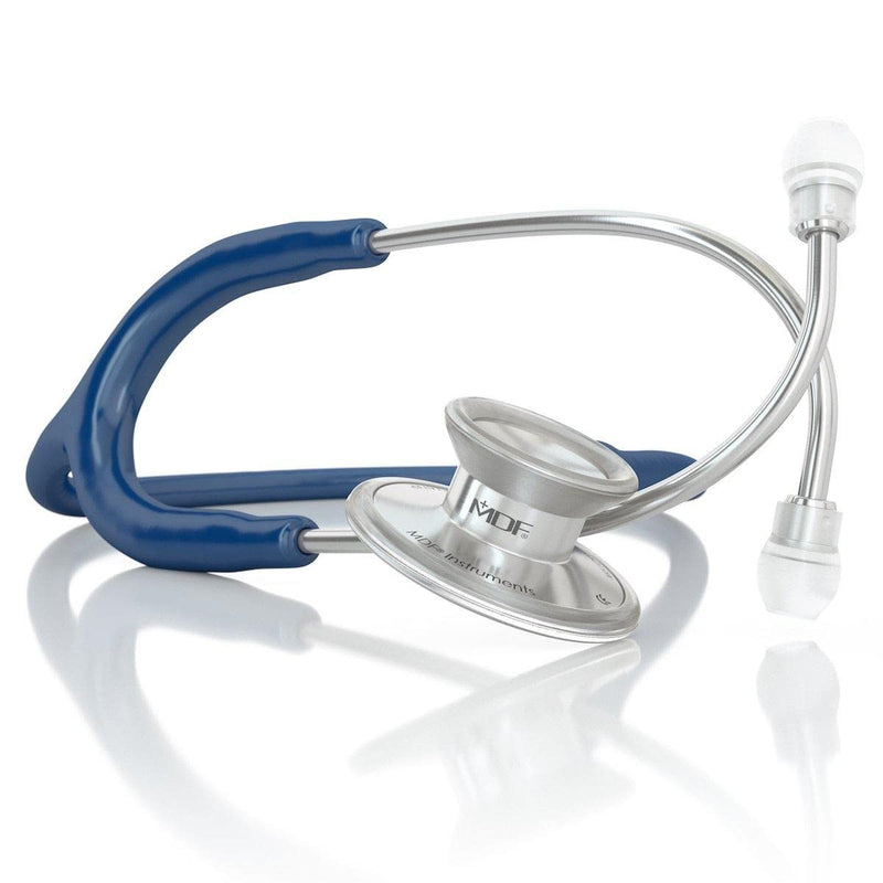 [Australia - AusPower] - MDF Instruments Acoustica Lightweight Stethoscope for Doctors, Nurses, Students, Dark blue tube + MDF LUMiNiX Illuminator Medical Professional Diagnostic Penlight 