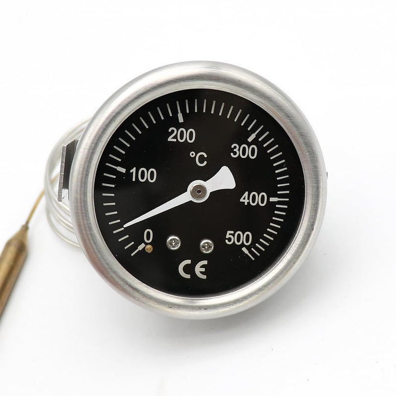 [Australia - AusPower] - Pizza Oven Electric Oven Bread Kiln Thermometer Pointer Temperature Display 500 Degrees 304 Stainless Steel Temperature Gauge 